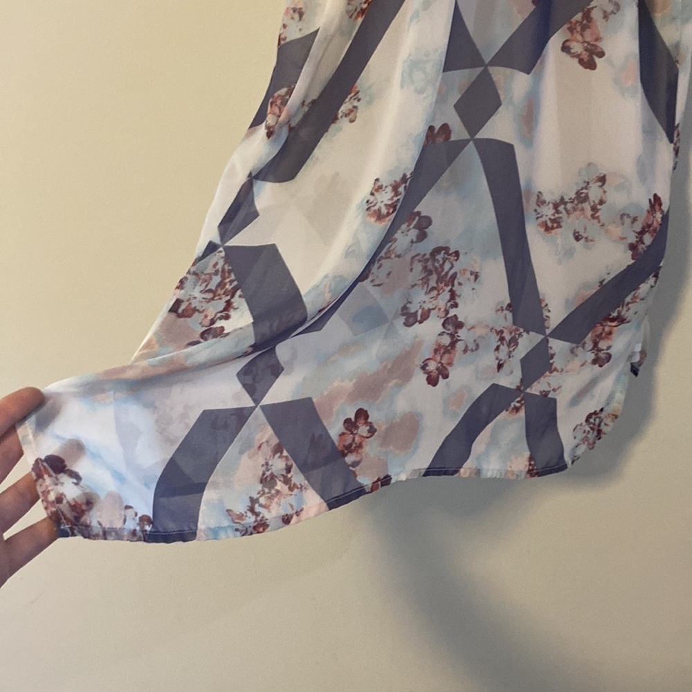 NWT, O’Neill, Bohemian Floral Dress, Pink & Lavender, Sheer w/ lining - Picture 8 of 10